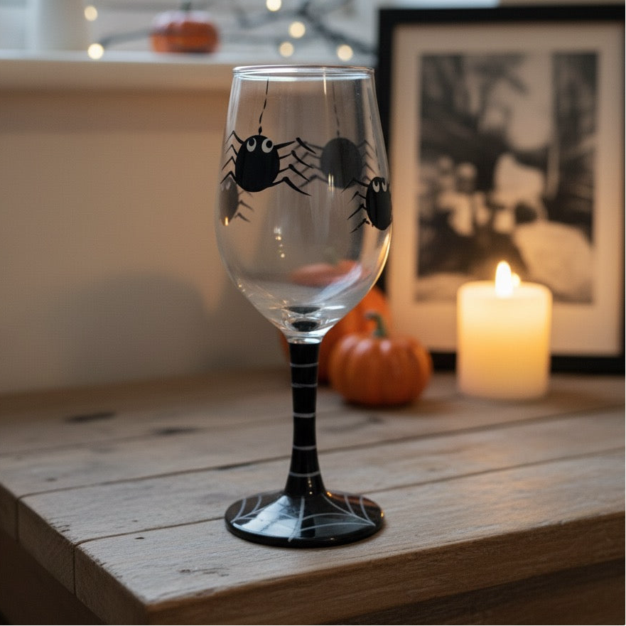 Spooky Wine Glass