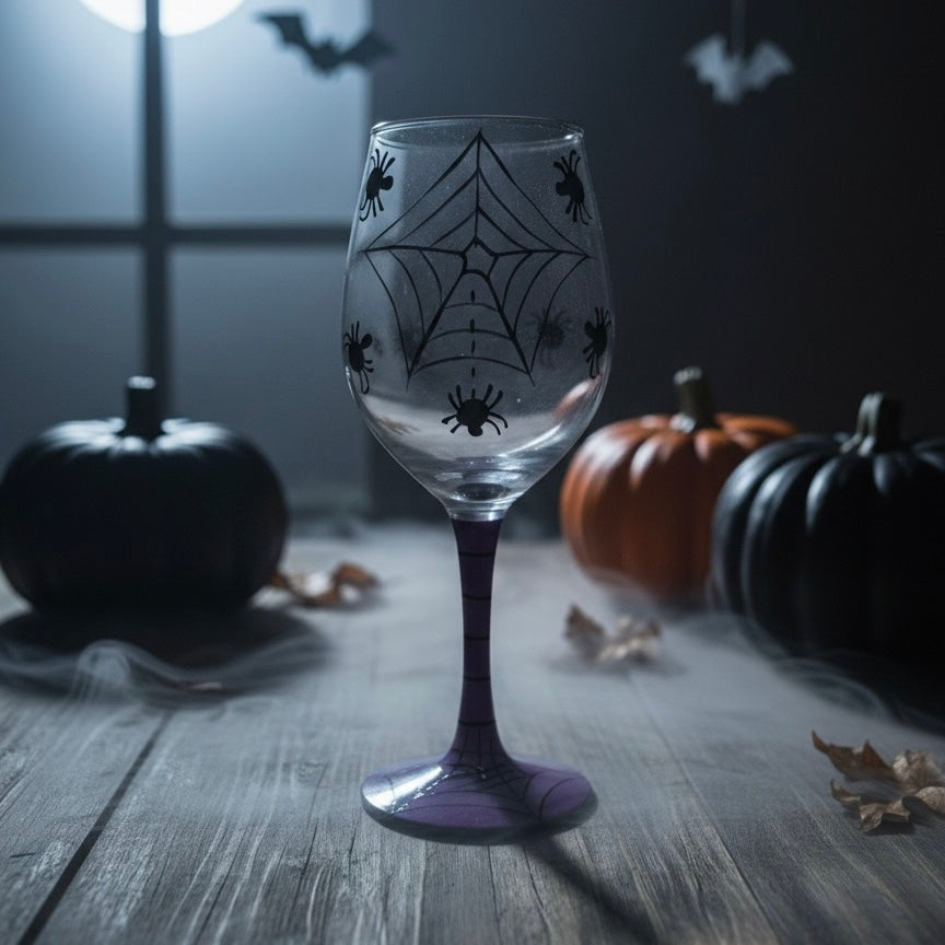 Spider Web Wine Glass