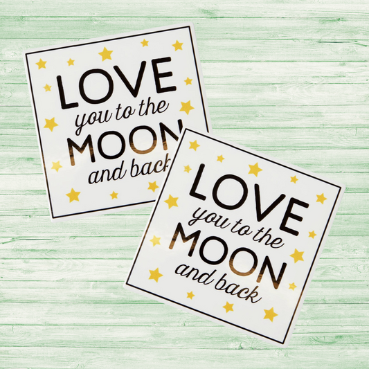 Love You To The Moon And Back Coaster - Monkey Monkey Cyprus
