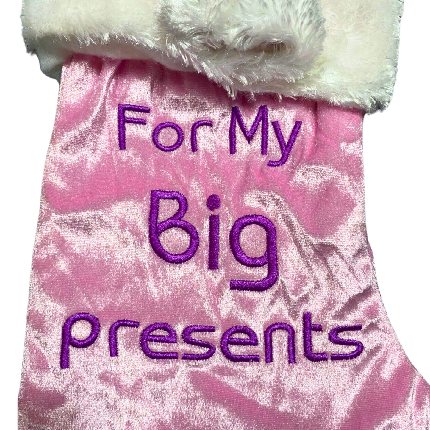 Pink Christmas Stockings - 2 Piece Set