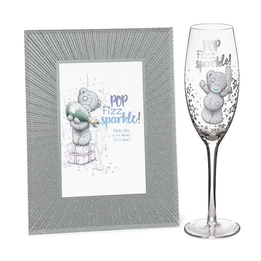 Sparkle Frame & Champagne Flute Gift Set - Monkey Monkey Cyprus
