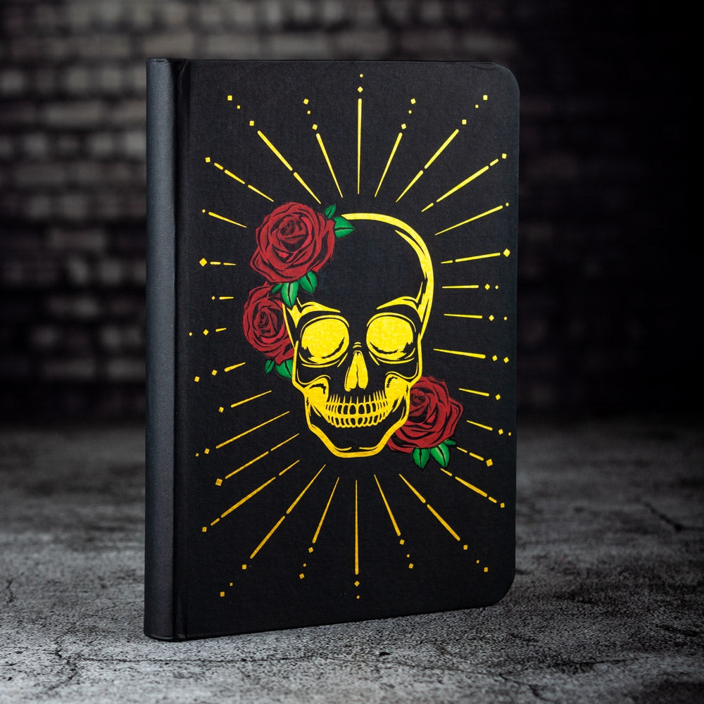 Skulls And Roses A6 Notebook - Monkey Monkey Cyprus