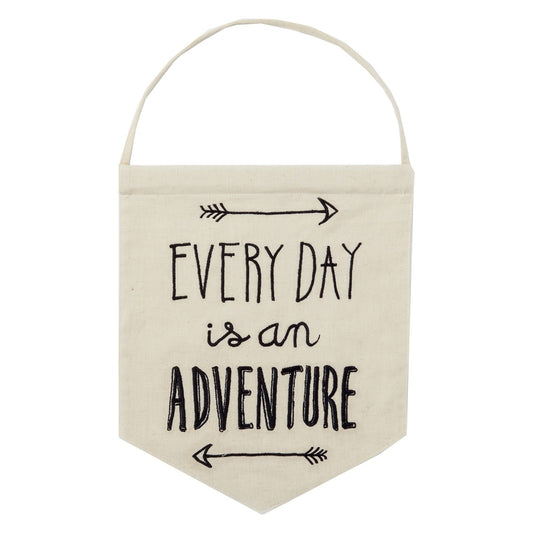 Every Day is an Adventure Arrow Message Flag - Monkey Monkey Cyprus
