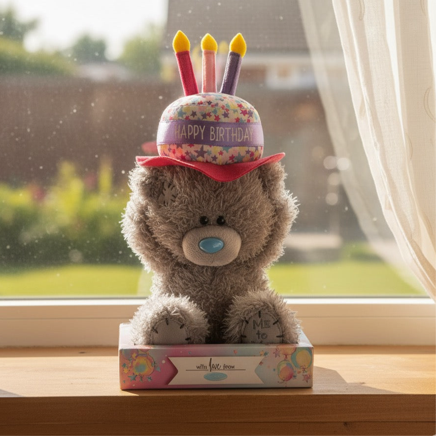 Birthday Cake Hat Me to You Bear