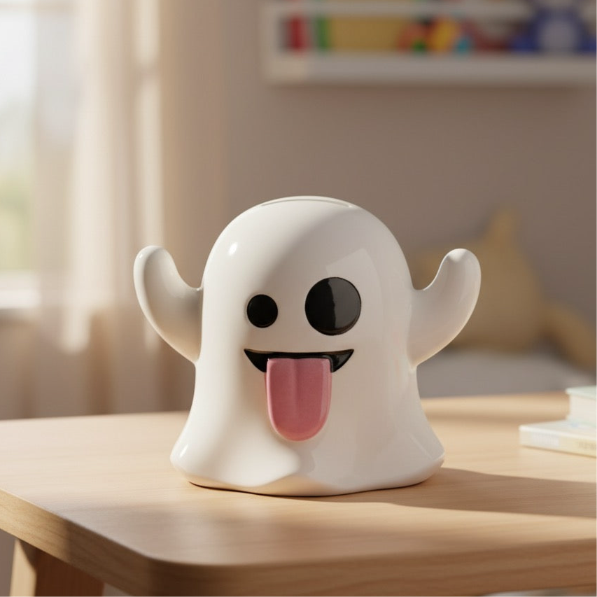 Ghost Emoji Money Bank