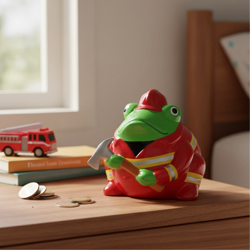 Firefighter Freddy Money Bank