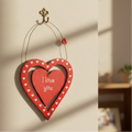 Red Wooden Heart