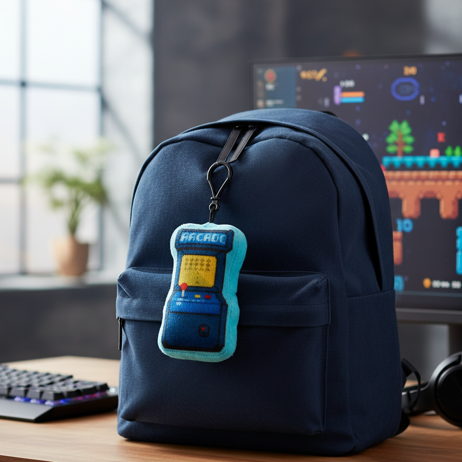 Arcade Plush Keychain