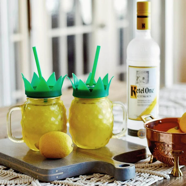 Tropicana Pineapple Mason Jar