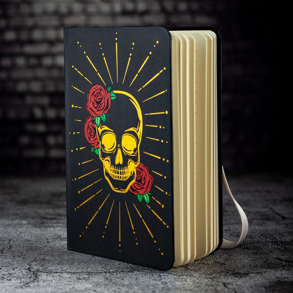 Skulls And Roses A6 Notebook - Monkey Monkey Cyprus