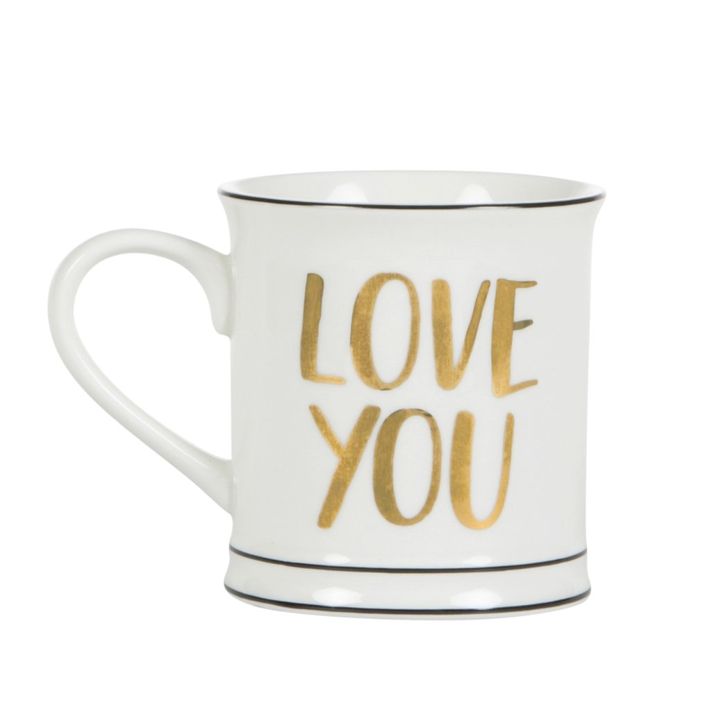 Gold Love You Mug - Monkey Monkey Cyprus