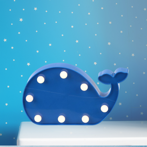 Blue Whale Standing Light - Monkey Monkey Cyprus