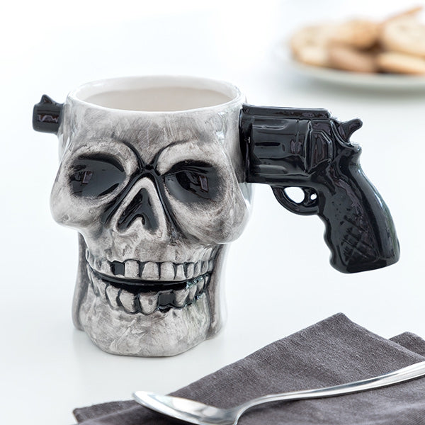 Skull Gun Mug - Monkey Monkey Cyprus