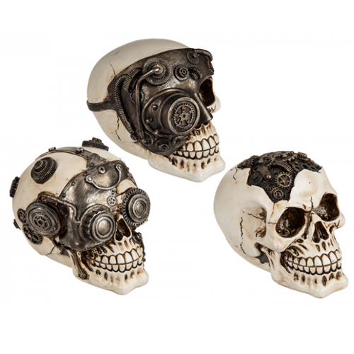 Cyborg Skull Ornament - Monkey Monkey Cyprus