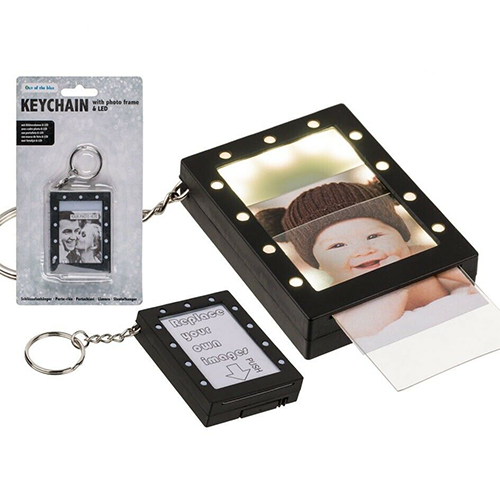 Light Up Keychain Photo Frame - Monkey Monkey Cyprus