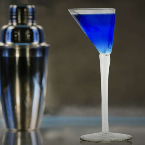 Happy Half Martini Glass