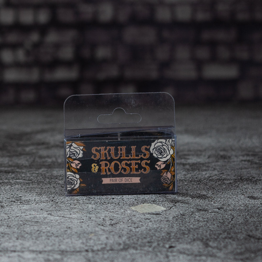 Skulls And Roses Set Of 2 Skull Dice - Monkey Monkey Cyprus