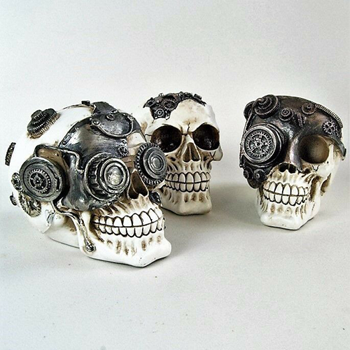 Cyborg Skull Ornament - Monkey Monkey Cyprus