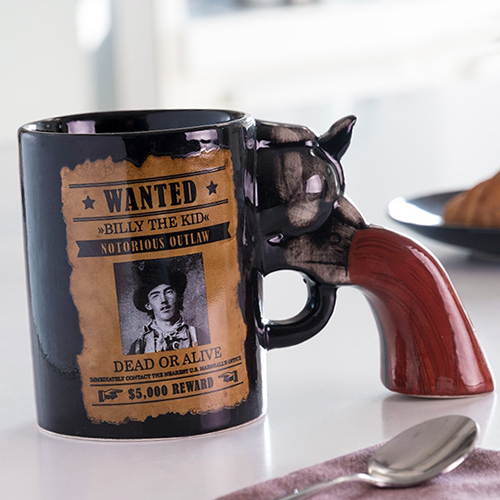 Wanted Revolver Mug - Monkey Monkey Cyprus