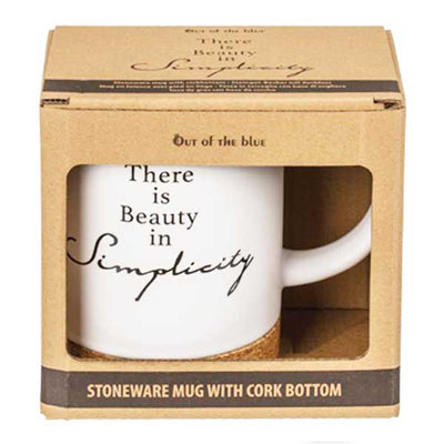 Cork Mug - White - Monkey Monkey Cyprus